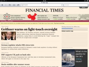FT launches web app for iPad. Further...