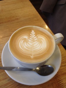 Missing bean has made coffee as art.....